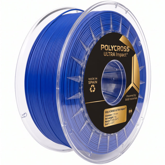 Blue - Sakata Polycross Ultra Impact PLA Filament - 1.75mm, 1kg Sakata