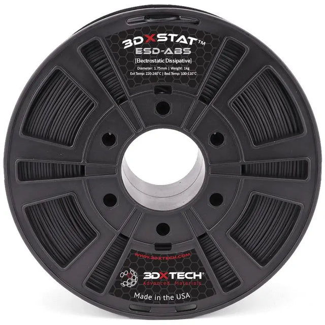Negro: filamento ESD ABS 3DXTech 3DXSTAT® - 1,75 mm - 0,75 kg
