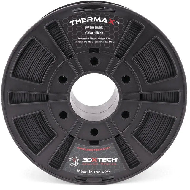 Negro - Filamento de PEEK 3DXTech ThermaX™ de 1,75 mm - 0,5 kg