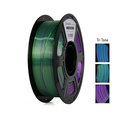 Azul/Verde/Púrpura - Descubre Form Tri Tone Silk PLA - 1.75mm, 1kg