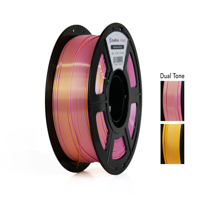 Pink/Gold - Unveil Form Dual Tone Silk PLA - 1.75mm, 1kg