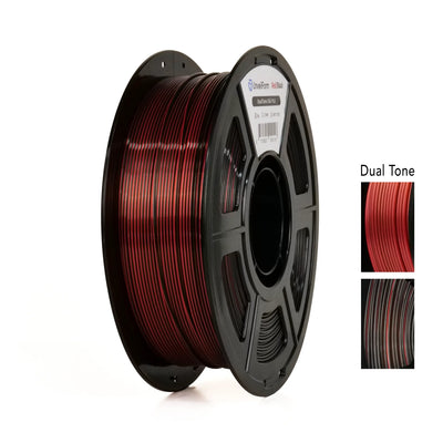 Rojo/Negro - Reveal Form Dual Tone Silk PLA - 1,75 mm, 1 kg