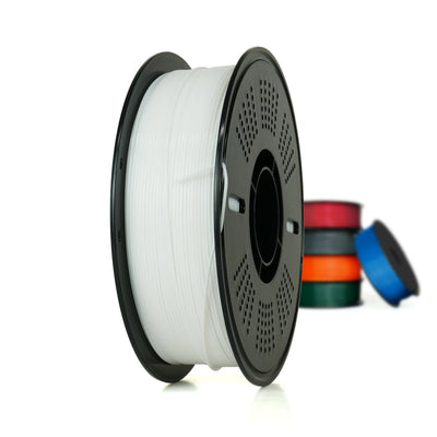 Blanco - Filamento PETG económico (con carrete) - 1.75 mm, 1 kg