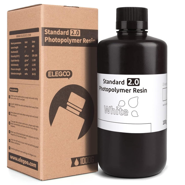ELEGOO Standard 2.0 Resin 1000G - White ELEGOO