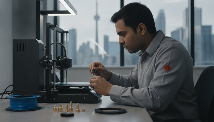 Guía de servicio y piezas 2026 para reparación de impresoras 3D en Canadá