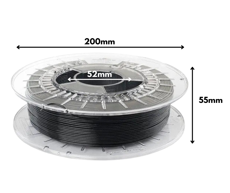 Deep Black - Spectrum S-Flex 90A Filament - 1.75mm, 0.5kg