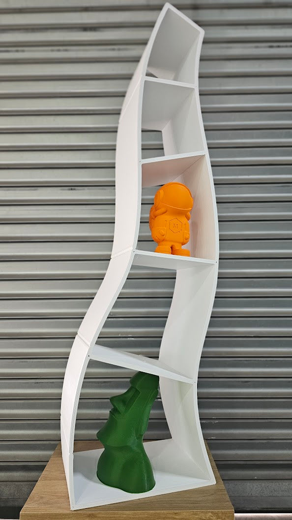 1.7 metre tall bookshelf printed with PLA pellets