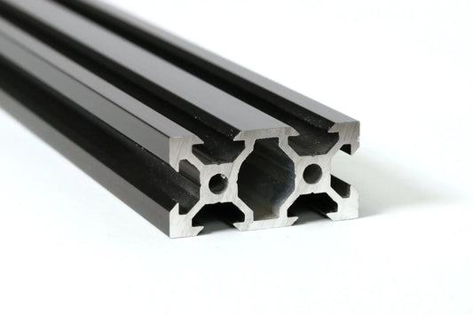 2040 V-Slot Extrusion 20 Series - 20mm X 40mm X 1m - Black