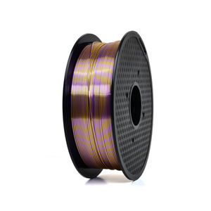 Purple/Green/Gold - Tri-Color Standard PLA Silk Filament - 1.75mm, 1kg