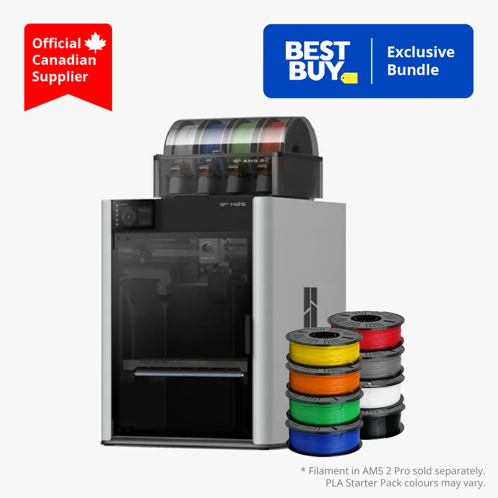 Bambu Lab H2S Combo New Starter Pack with 8 x 1kg Spools of PLA Filament [Best Buy Exclusive]