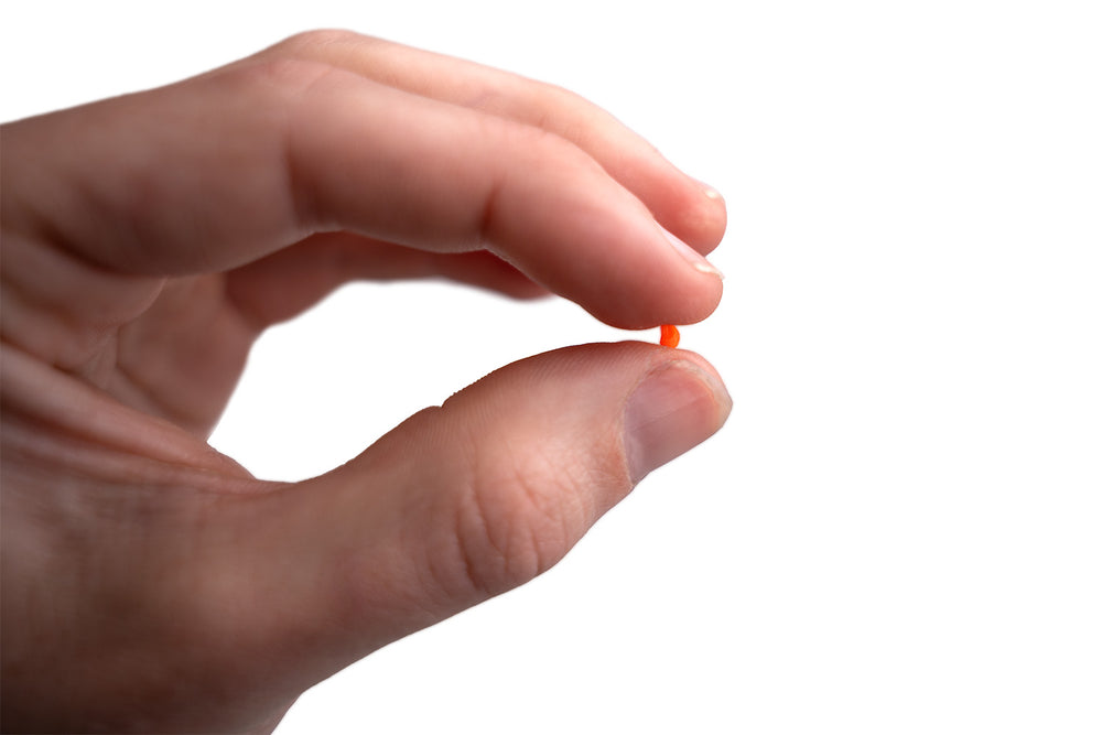The tiny bead of plastic left behind by one INDX color change