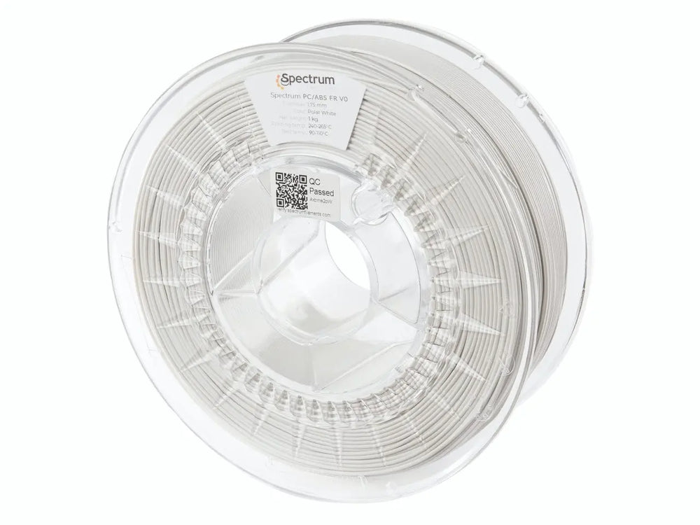 White - Spectrum PC/ABS FR V0 - 1.75mm, 1kg