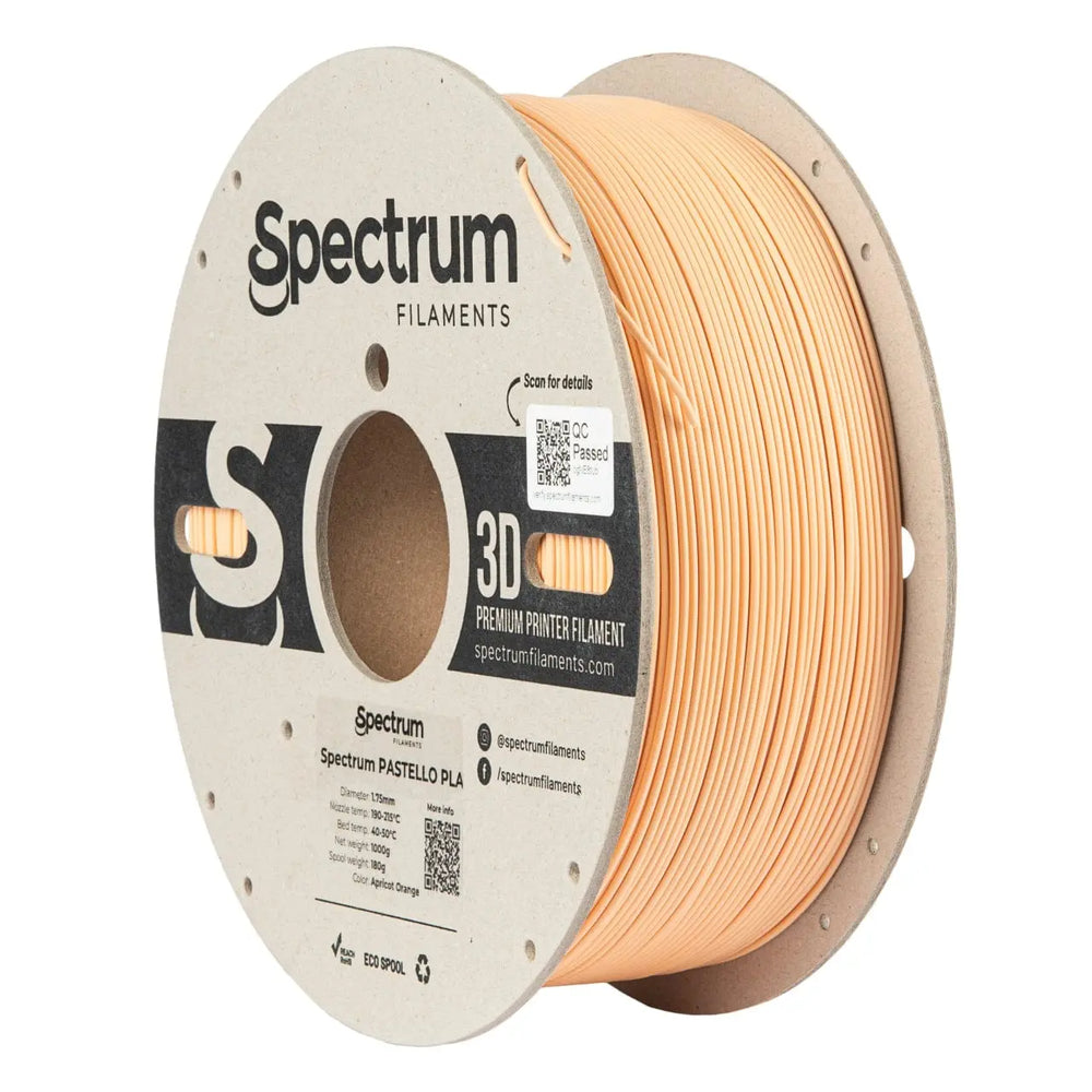 Albaricoque Naranja - Filamento Spectrum Pastello PLA - 1,75 mm, 1 kg