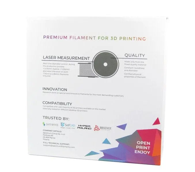 Blanco ártico - Filamento PCTG Spectrum Premium de 1,75 mm - 1 kg