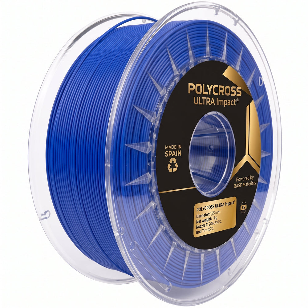 Blue - Sakata Polycross Ultra Impact PLA Filament - 1.75mm, 1kg Sakata