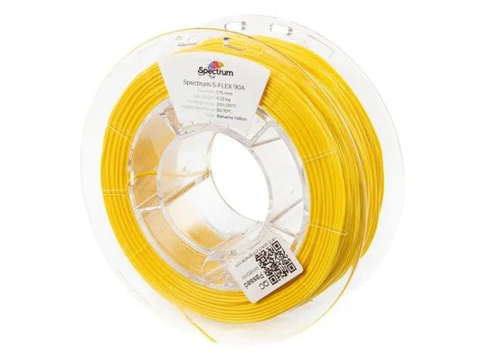 Amarillo Bahama - Filamento Spectrum S-Flex 90A de 1,75 mm - 0,25 kg