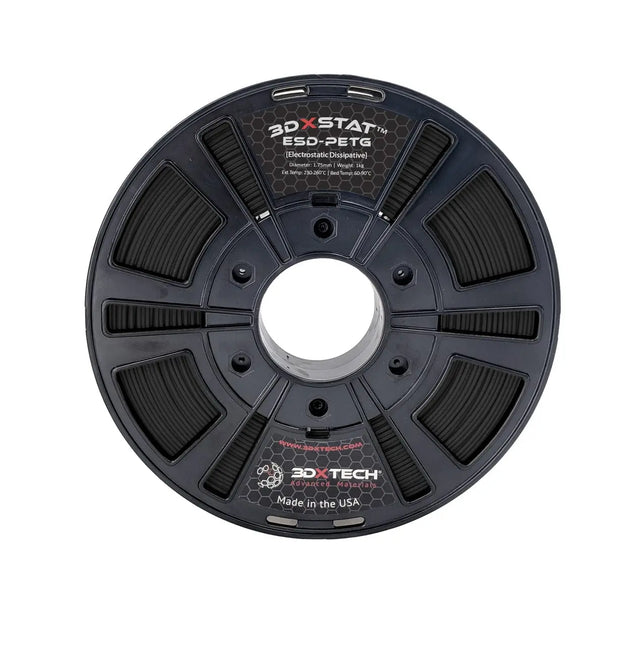 Negro - Filamento PETG ESD 3DXTech 3DXSTAT® de 3 mm 1,75 mm - 0,75 kg