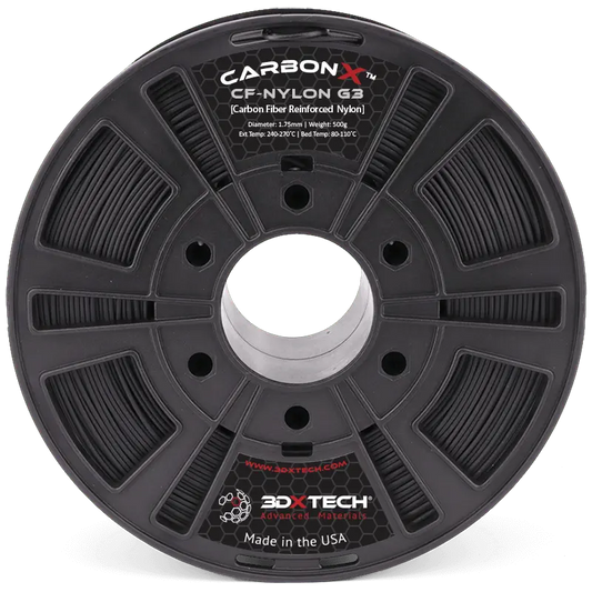 Negro - Filamento de nailon 3DXTech CarbonX™ PA6+CF [Gen3] de 1,75 mm - 0,5 kg