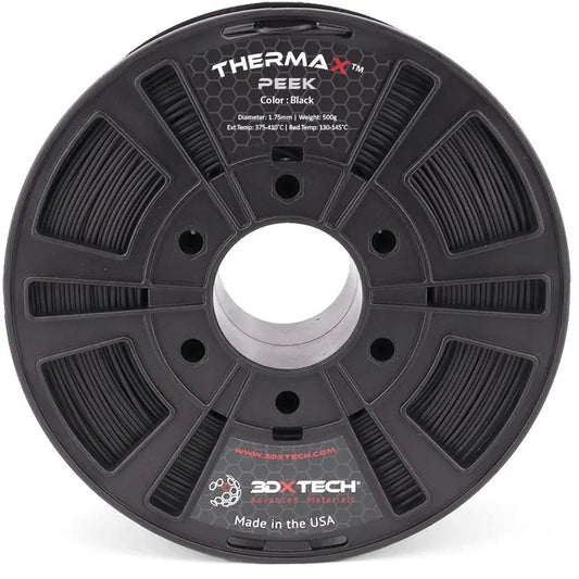 Negro - Filamento 3DXTech ThermaX™ PEEK de 1,75 mm - 0,5 kg