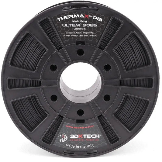 Negro - Filamento 3DXTech ThermaX™ PEI 9085 de 1,75 mm - 0,5 kg