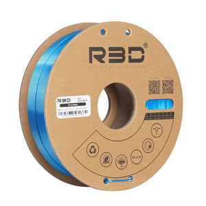 Black/Blue - R3D Dual Colour Silk PLA Magic Filament - 1.75mm, 1kg