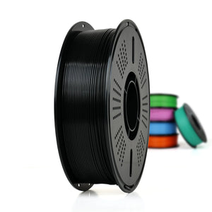 Black - Budget PLA Filament (With Spool) - 1.75mm, 1kg