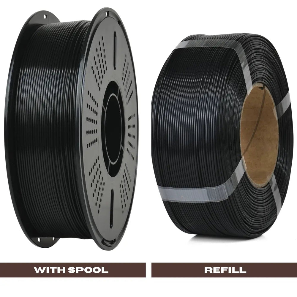 Black - Budget PLA Filament - 1.75mm, 1kg