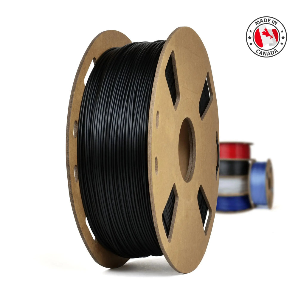 Black - Canadian-made UltiMate PETG+ Filament - 2.85mm, 1kg 3D Printing Canada