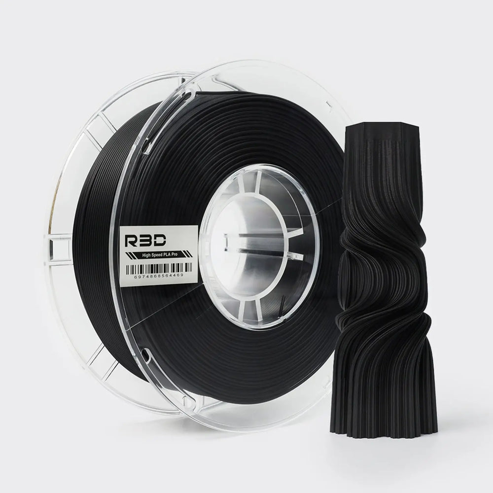 Black - R3D High Speed Matte PLA Filament - 1.75mm, 1kg R3D