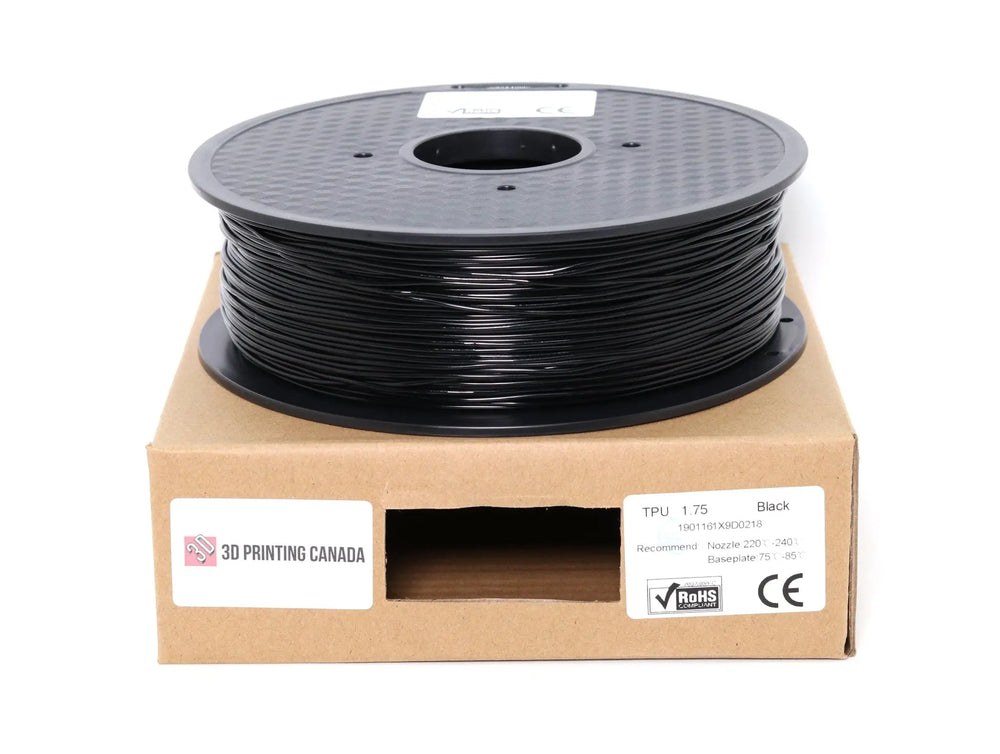 Black - Standard TPU Filament - 1.75mm, 1kg