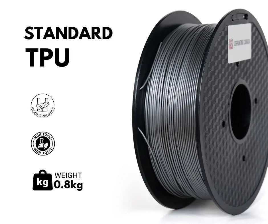 Black - Standard TPU Filament - 1.75mm, 1kg
