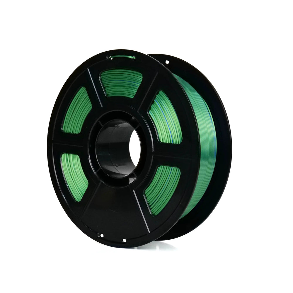 Blue/Green - Unveil Form DualTone Silk PLA - 1.75mm, 1kg Unveil Form