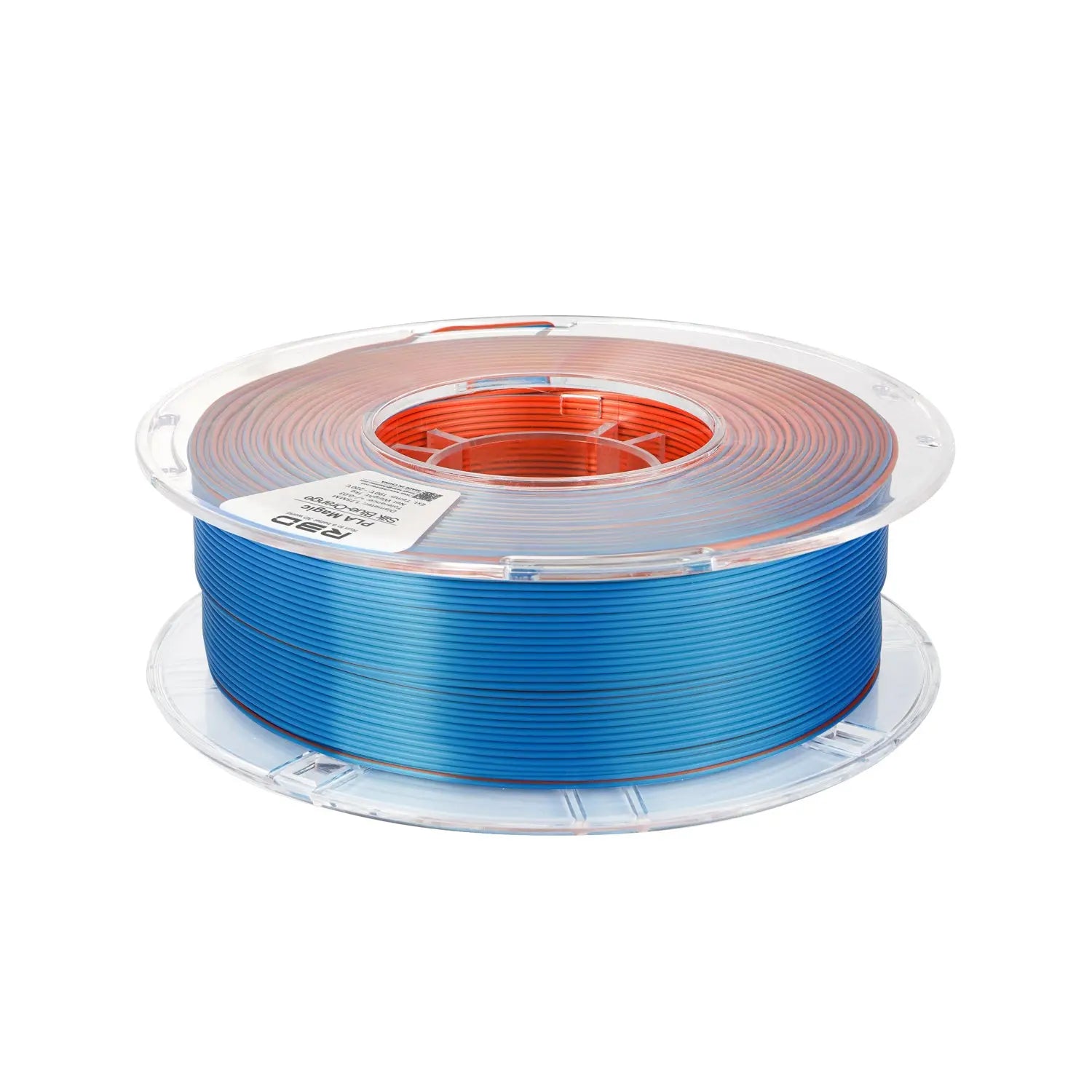 Blue/Orange - R Dual Colour Silk PLA Magic Filament - 1.75mm, 1kg -