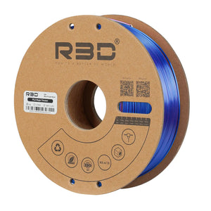 Blue/Purple/Black - R3D Tri Colour Magic Silk PLA Filament - 1.75mm, 1kg