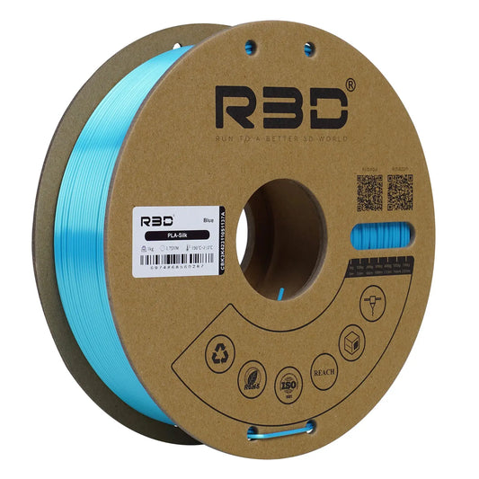 Blue - R3D Silk PLA Filament - 1.75mm, 1kg