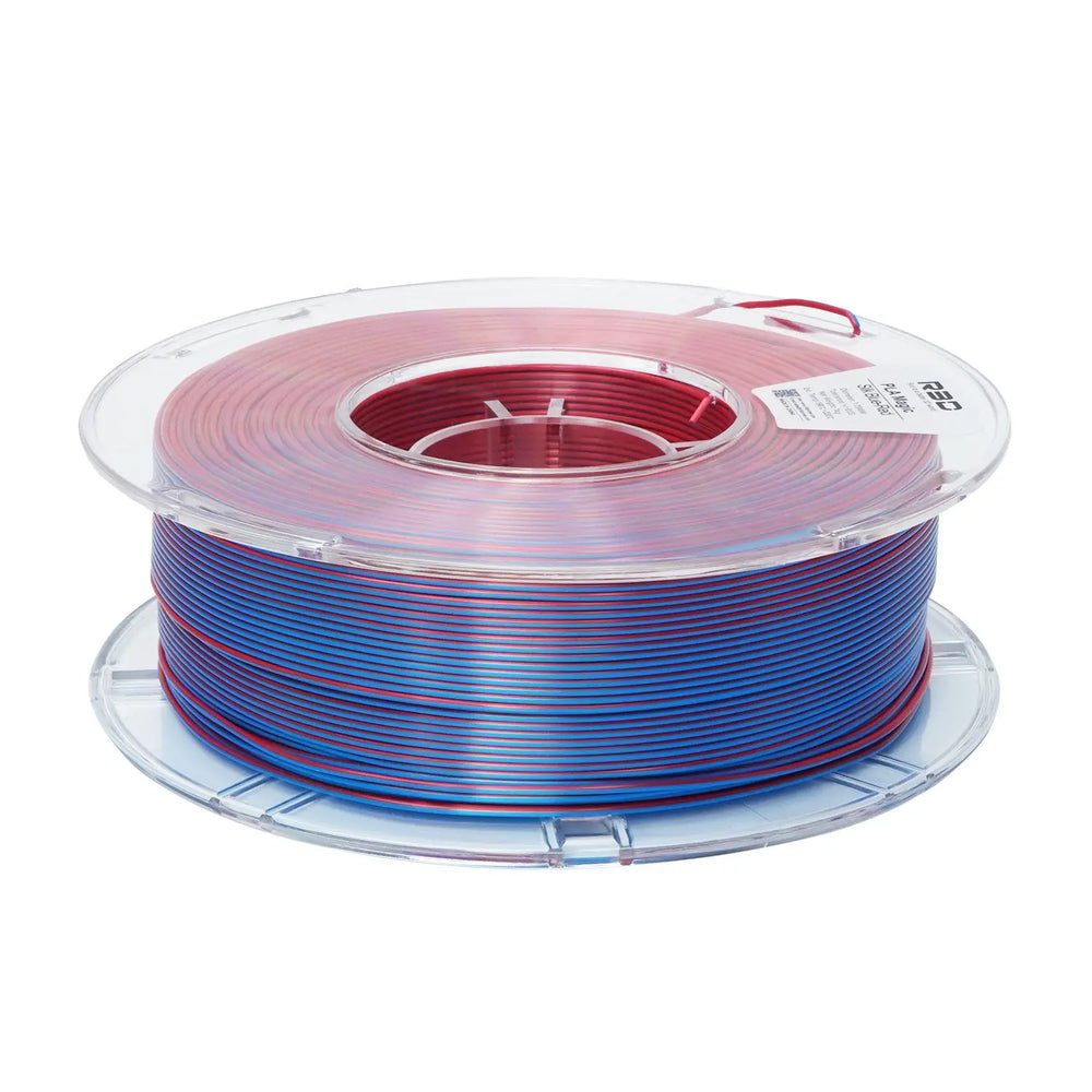 Blue/Red - R3D Dual Colour Silk PLA Magic Filament - 1.75mm, 1kg R3D
