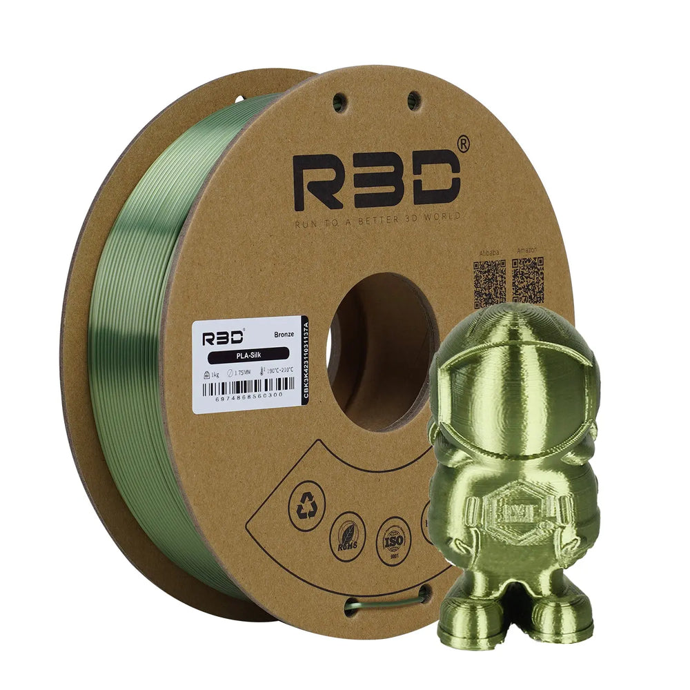 Bronze - R3D Silk PLA Filament - 1.75mm, 1kg R3D