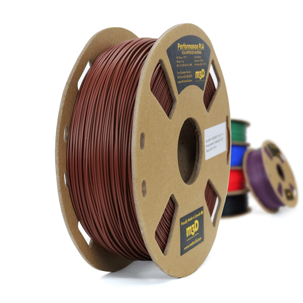 Brown - 1.75mm Matter3D Performance PLA Filament - 1kg