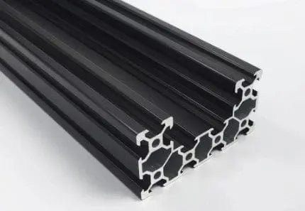 Perfil de extrusión C-Beam C-Channel V-Slot de la serie 20 - 40 mm x 80 mm x 2,5 m - Negro