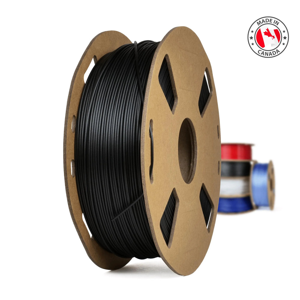 Fibra de carbono - Filamento PETG+ fabricado en Canadá - 1,75 mm, 1 kg 