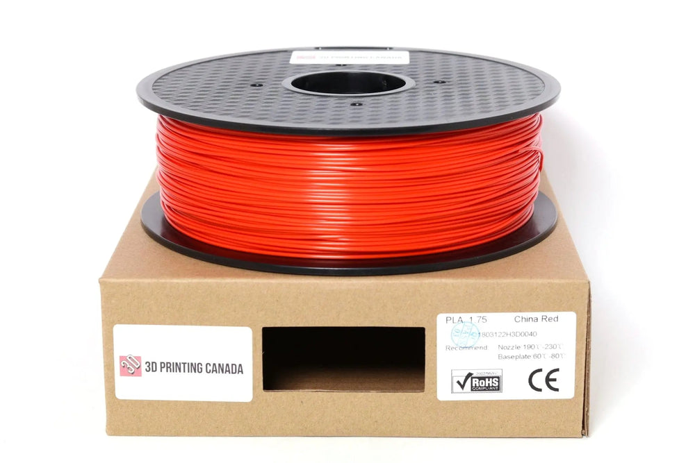 China Red - Standard PLA Filament - 1.75mm, 1kg