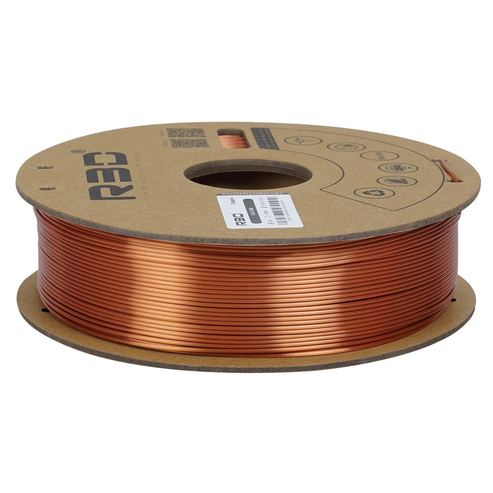 Copper - R3D Silk PLA Filament - 1.75mm, 1kg R3D