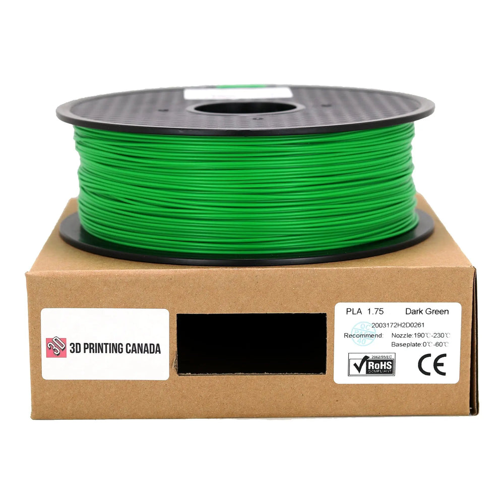 Verde oscuro: filamento PLA estándar - 1,75 mm, 1 kg