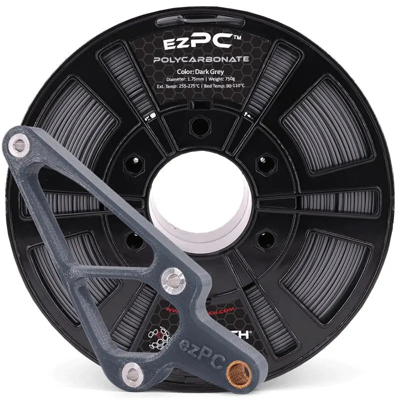 Dark Grey - 1.75mm 3DXTech ezPC™ (Polycarbonate) Filament - 0.75 kg