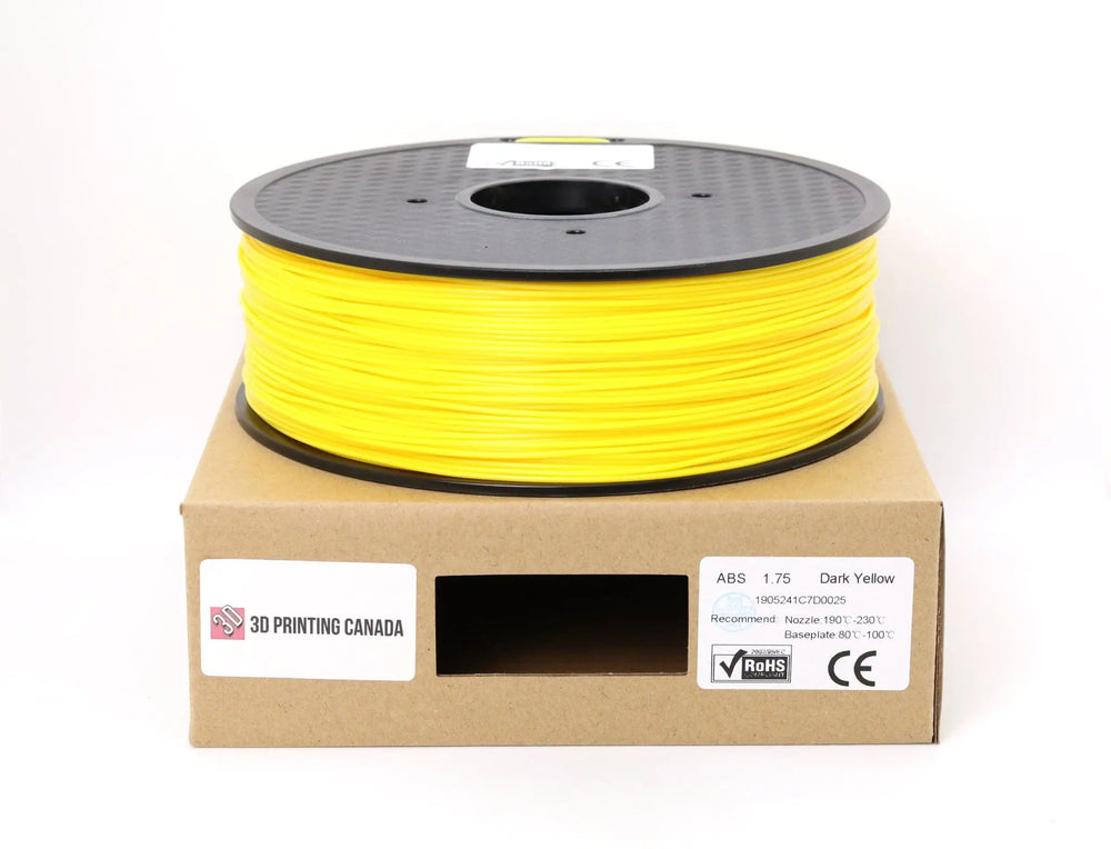 Dark Yellow - Standard ABS Filament - 1.75mm, 1kg