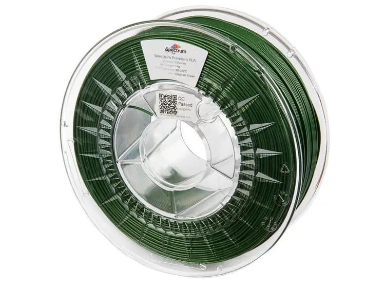 Verde Esmeralda - Filamento PLA con brillo Spectrum - 1,75 mm, 1 kg