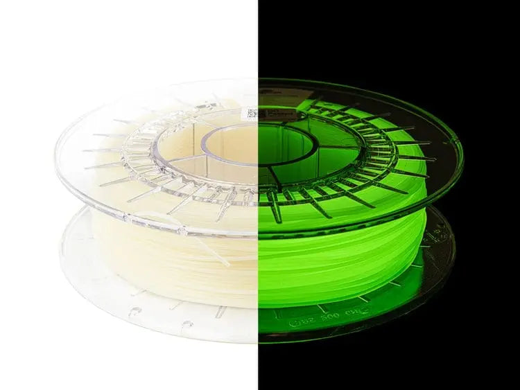 Verde fluorescente en la oscuridad - Filamento Spectrum S-Flex 90A - 1,75 mm, 0,5 kg