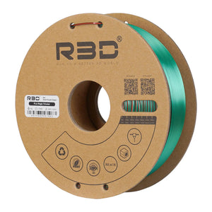Green/Purple/Copper - R3D Tri Colour Magic Silk PLA Filament - 1.75mm, 1kg