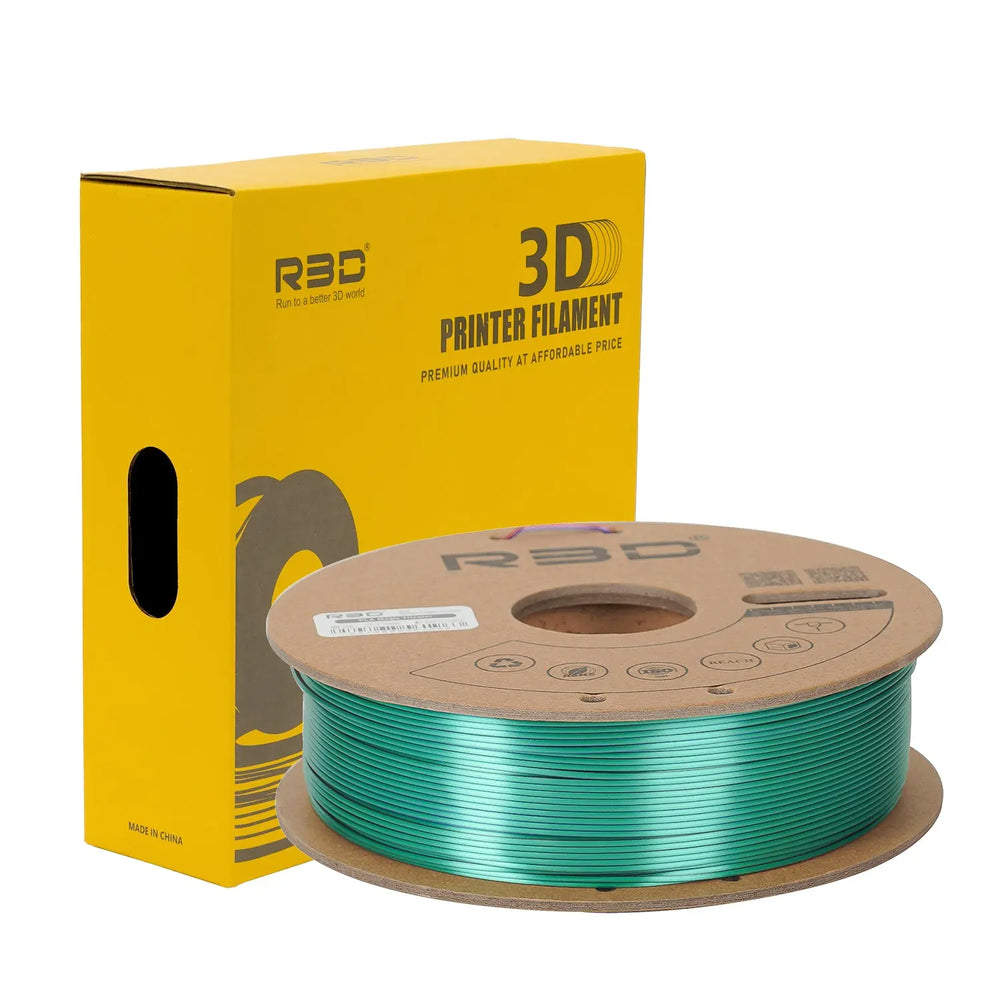 Green/Purple/Copper - R3D Tri Colour Magic Silk PLA Filament - 1.75mm, 1kg R3D
