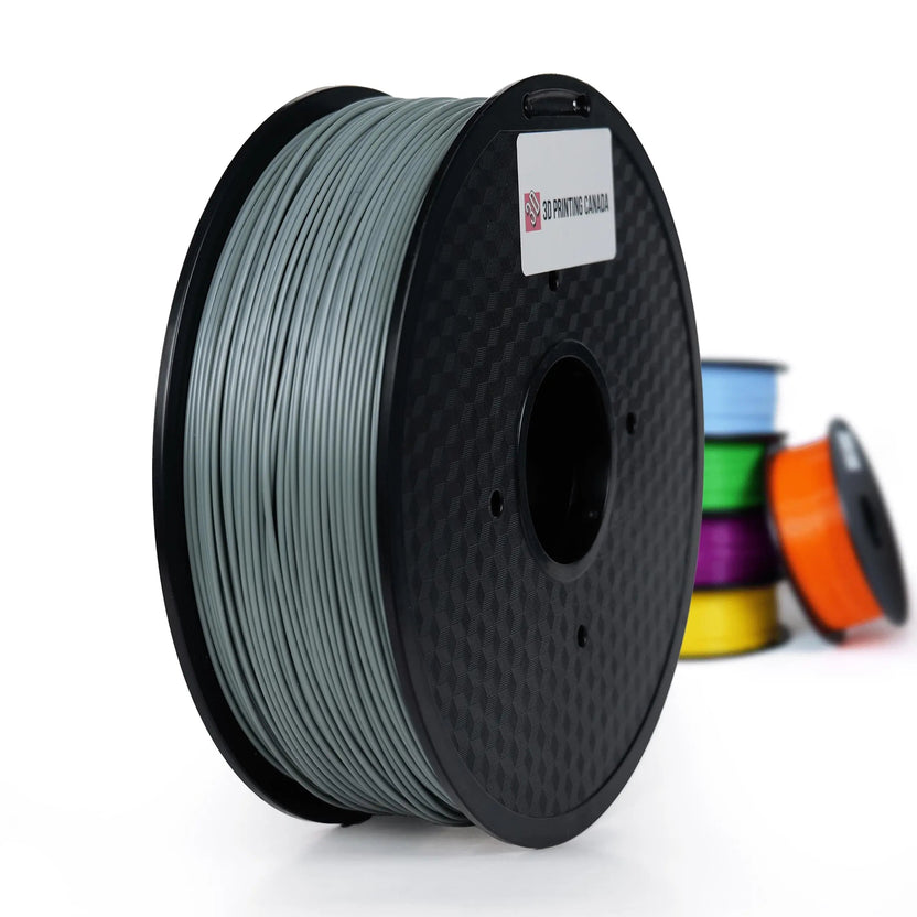 Grey - Standard ABS Filament - 1.75mm, 1kg - 3D Printing Canada